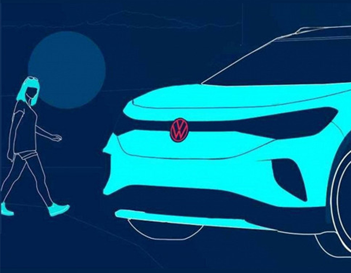 Официальные тизеры электрокроссовера VW ID.4